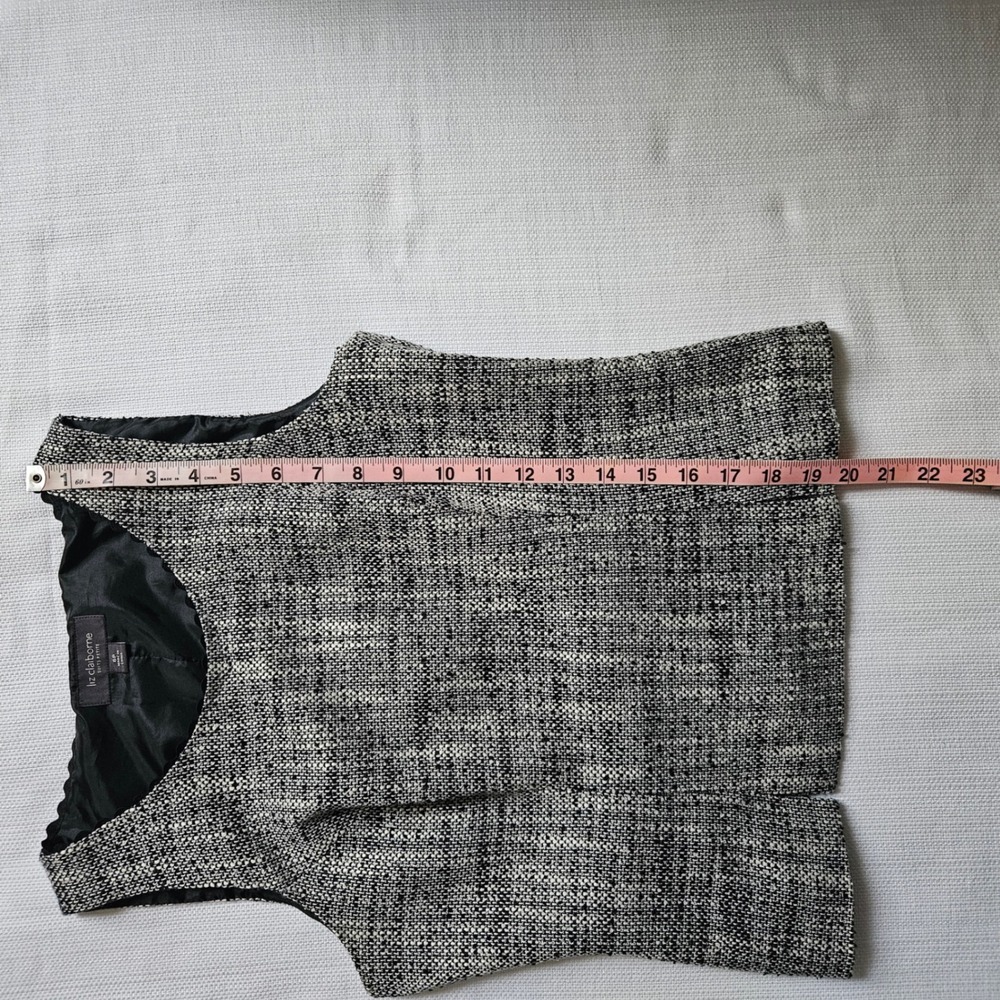 Liz Claiborne Suit Set Womens 6P Tweed Blazer Shell 2 Piece Office Business - Picture 12 of 14
